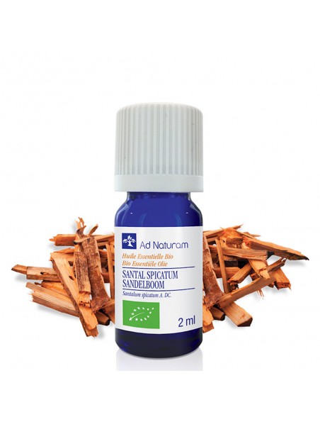 Achetez Santal Spicatum Bio - Huile essentielle de Santalum spicatus 2 ml - Ad Naturam à l'herboristerie Louis Image principale de Santal Spicatum Bio - Huile essentielle de Santalum spicatus 2 ml - Ad Naturam