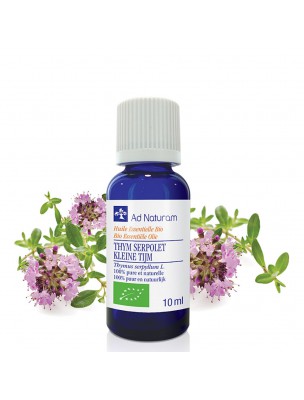 Image de Serpolet - Huile essentielle de Thymus serpillum L. 10 ml - Ad Naturam via Térébenthine Bio - Huile essentielle 10 ml