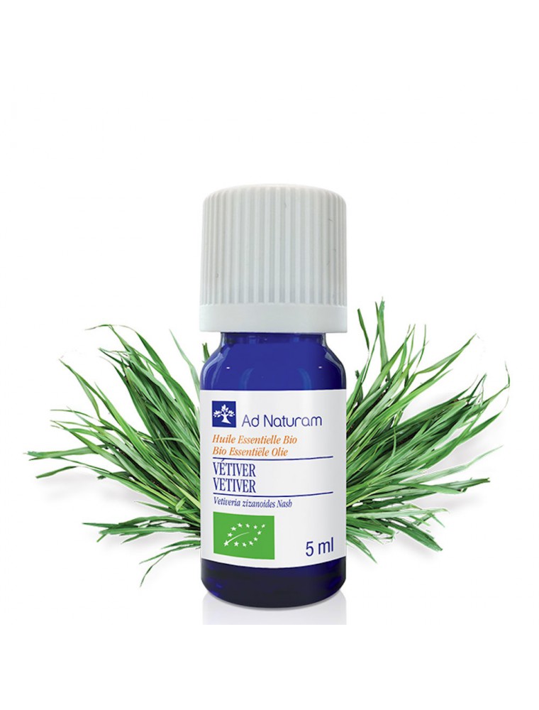 Image principale de la modale pour Vétiver Bio - Huile essentielle de Vetiveria zizanioides Stapf 5 ml - Ad Naturam