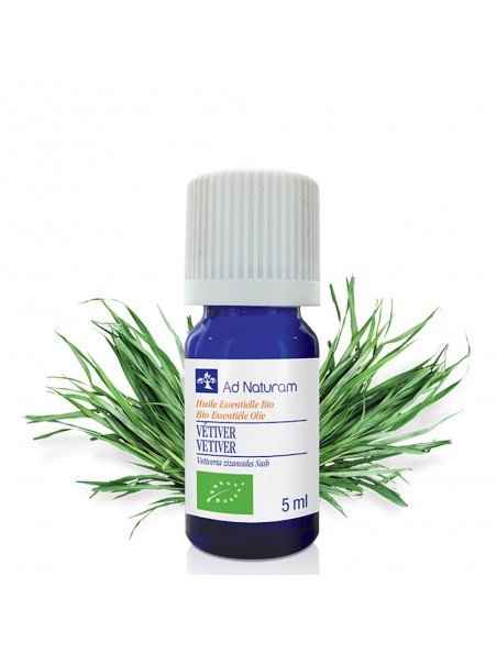 Image principale de Vétiver Bio - Huile essentielle de Vetiveria zizanioides Stapf 5 ml - Ad Naturam