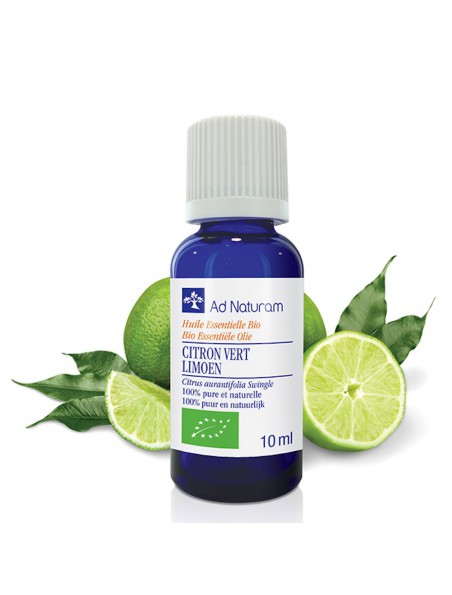Image principale de Citron Vert Bio - Huile essentielle de Citrus aurantifolia 10 ml - Ad Naturam
