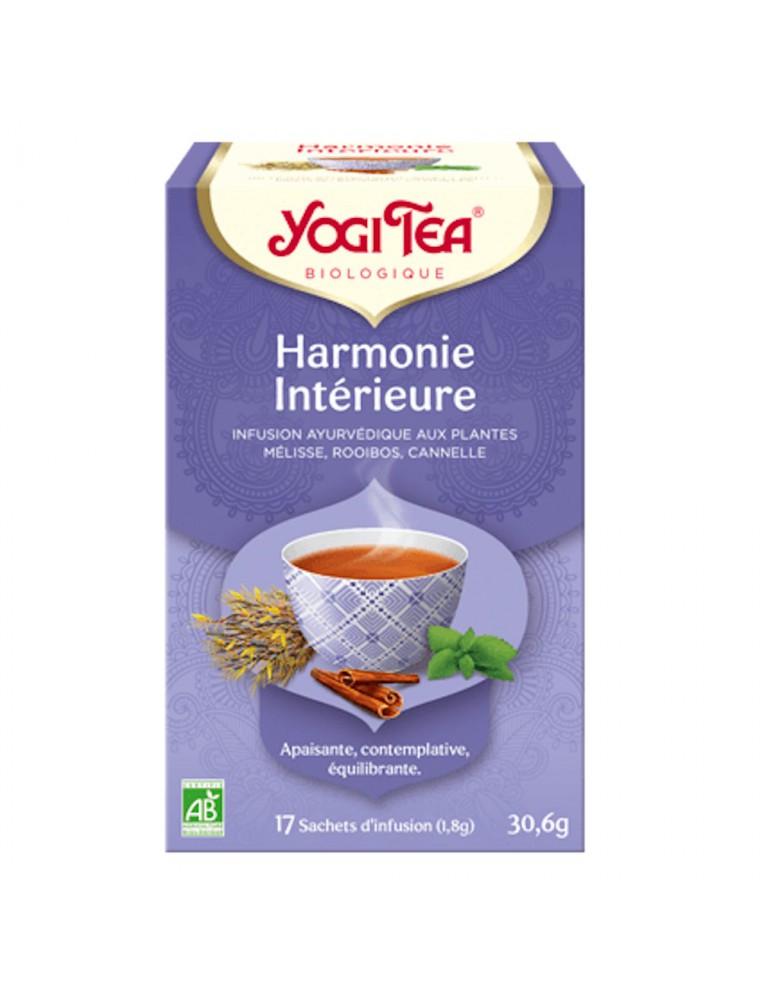 Image principale de la modale pour Harmonie Intérieure Bio - Infusions Ayurvédiques 17 sachets - Yogi Tea