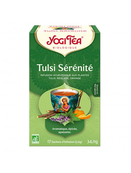 Image principale de Tulsi Sérénité Bio - Infusions Ayurvédiques 17 sachets - Yogi Tea