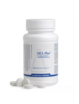 Image de HCL-Plus - Digestion 90 comprimés - Energetica Natura via Gastrazyme - Digestion 90 comprimés - Energetica Natura