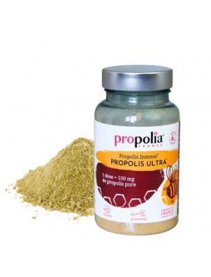 Image de Propolis Ultre Poudre - Défenses Naturelles 72g - Propolia via Propolis Verte - Système immunitaire 60 gélules - Propos Nature