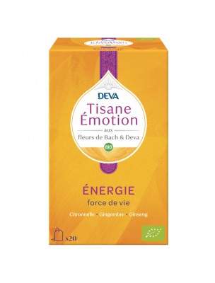 Image de Energie Bio - Tisane Emotion 20 sachets - Deva depuis Commandez les produits Deva à l'herboristerie Louis