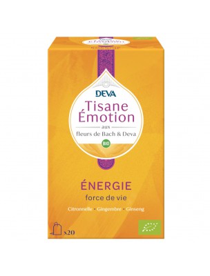 Image de Energie Bio - Tisane Emotion 20 sachets - Deva depuis Résultats de recherche pour "Tisane pour les"