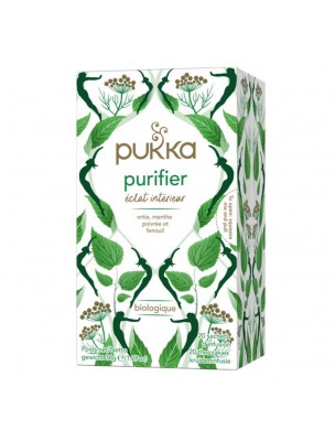 Image de Purifier Bio - Infusion 20 sachets - Pukka Herbs depuis Commandez les produits Pukka Herbs à l'herboristerie Louis