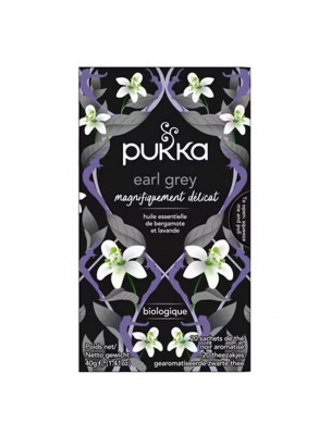 Image de Earl Grey Bio - Infusion 20 sachets - Pukka Herbs depuis Commandez les produits Pukka Herbs à l'herboristerie Louis
