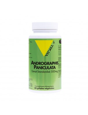 Image de Andrographis Paniculata 500mg - Respiration et Défenses Naturelles 60 gélules végétales - Vit'all+ depuis Résultats de recherche pour "Défenses Nature"