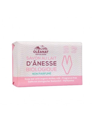 Image de Savon Hypoallergénique Non Parfumé au Lait d'Anesse Bio - Visage et Corps 100g - Oléanat depuis Achetez les produits Oléanat à l'herboristerie Louis