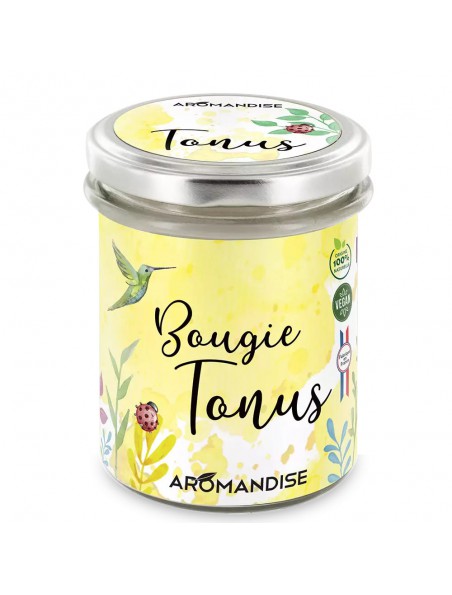 Image principale de Bougie Tonus - Senteurs Fraîches 150 g - Aromandise