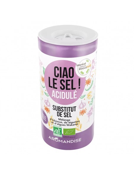 Image principale de Ciao Le Sel  ! Acidulé Bio - Substitut de Sel 70 g - Aromandise