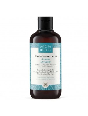 Image de Huile Savonneuse Ananas Mentholé Bio - Gel Lavant Surgras 250ml - Comptoir des Huiles depuis Achetez les produits Comptoir des Huiles à l'herboristerie Louis