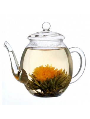 Image de Théière en Verre borosilicate pour Fleurs de Thé 500 ml depuis Accessoires pour le thé - Dégustez votre infusion préférée