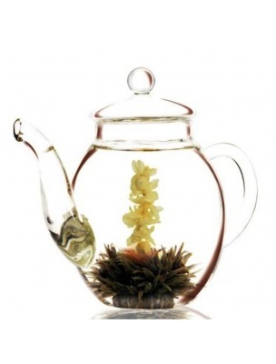 Image de Théière en Verre borosilicate pour Fleurs de Thé 1 Litre depuis Théières en verre, en fonte ou en céramique | Vente en ligne
