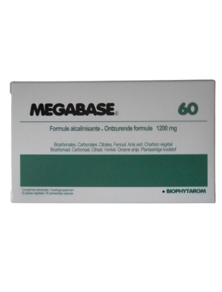 Image principale de la modale pour MegaBase - Equilibre acido-basique intestinal 60 gélules - Biophytarom