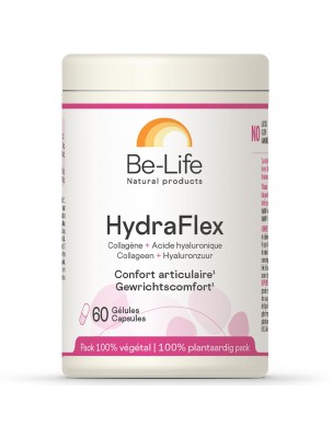 Image de Hydraflex - Articulations 60 gélules - Be-Life via Crème à raser à l'Aloe vera Bio - Peau sensible | PurAloé