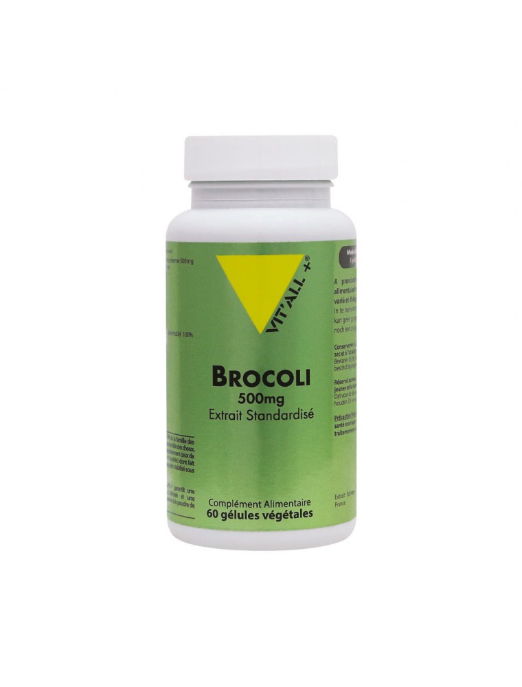 Image principale de la modale pour Brocoli 500 mg - Antioxydant 60 gélules végétales - Vit'all+