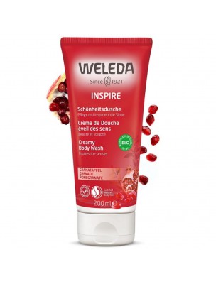 Image de Crème de Douche à la Grenade - Eveil des sens 200 ml - Weleda depuis Produits de phytothérapie pour prendre soin de son corps