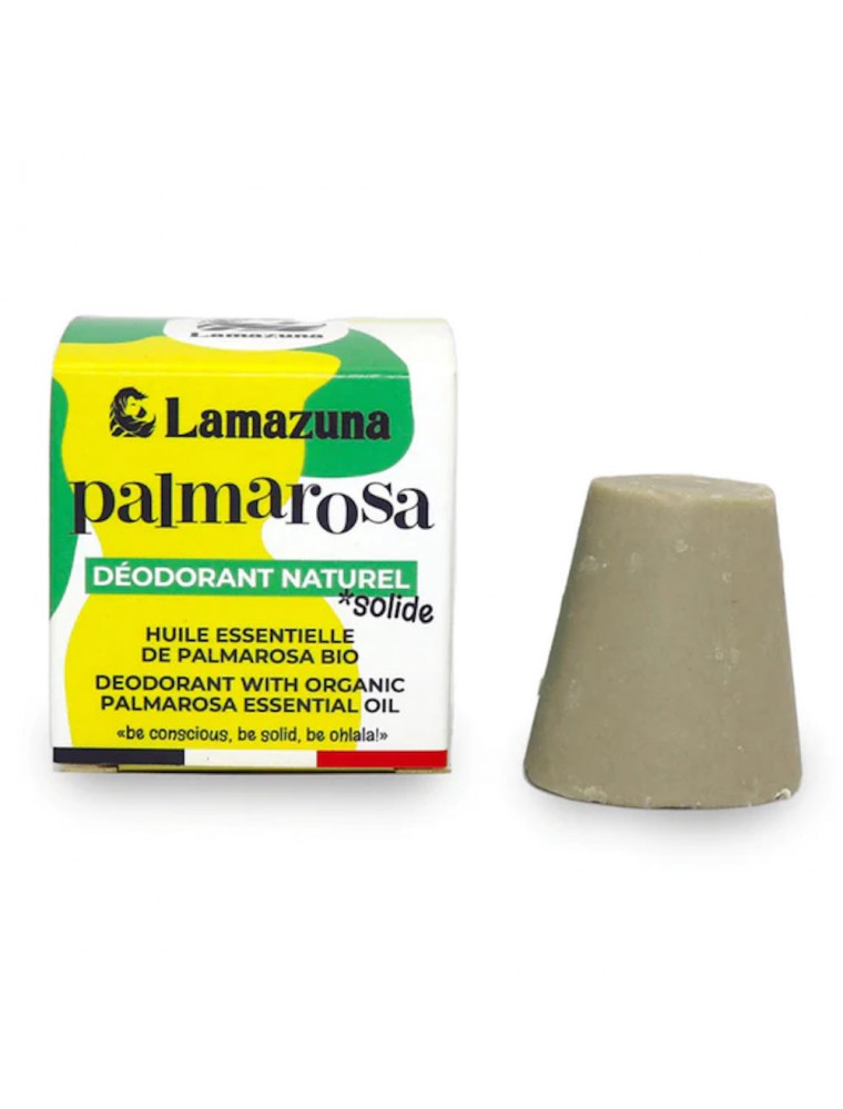Image principale de la modale pour Déodorant solide Vegan sans aluminium - Palmarosa 30 ml - Lamazuna
