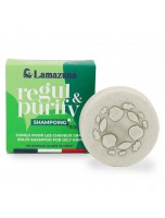Image de Shampoing solide pour cheveux gras Vegan - Spiruline et Argile verte 70ml - Lamazuna depuis Shampoings à l'argile naturelle