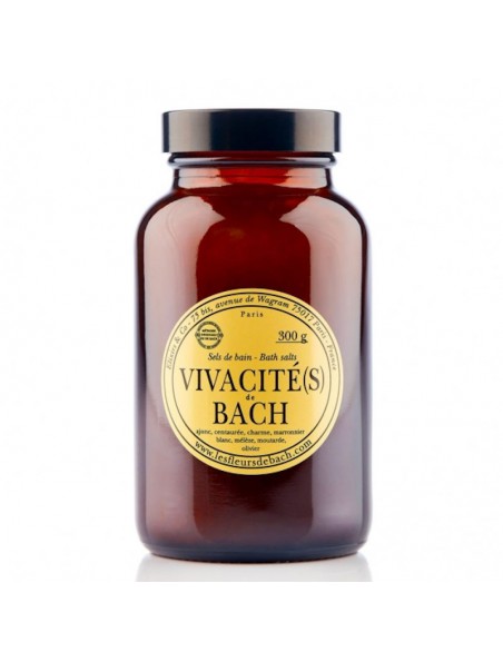 Image principale de Vivacité(s) de Bach - Sels de Bain Stimulants aux Fleurs de Bach 300 g - Elixirs and Co