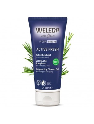 Image de Active Fresh - Gel Douche 3 en 1 pour Homme 200 ml - Weleda depuis Commandez les produits Weleda à l'herboristerie Louis