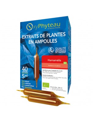 Image de Hamamélis Bio - Circulation 40 ampoules - Oxyphyteau depuis Achetez les produits Oxyphyteau à l'herboristerie Louis