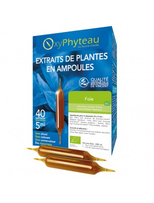 Image de Foie Bio - Digestion 40 ampoules - Oxyphyteau depuis Résultats de recherche pour "Elimination et "