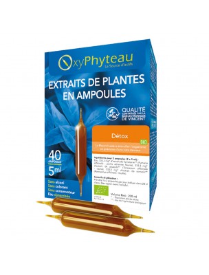 Image de Détox Bio - Elimination et Minceur 40 ampoules - Oxyphyteau depuis Autres formes galéniques - Découvrez notre sélection de produits naturels (4)