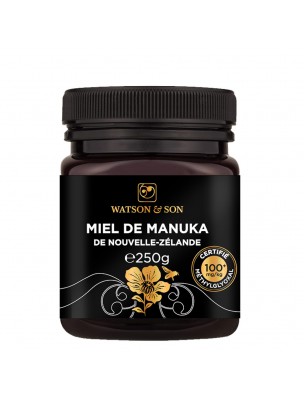 Image de Miel de Manuka - Miel de Nouvelle-Zélande MGO 100+ 250g - Watson and Son depuis Produits des Abeilles - Achetez vos produits phytothérapeutiques en ligne