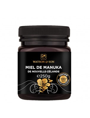 Image de Miel de Manuka - Miel de Nouvelle-Zélande MGO 100+ 250g - Watson and Son depuis Produits de phytothérapie pour renforcer votre système immunitaire avec la ruche (3)