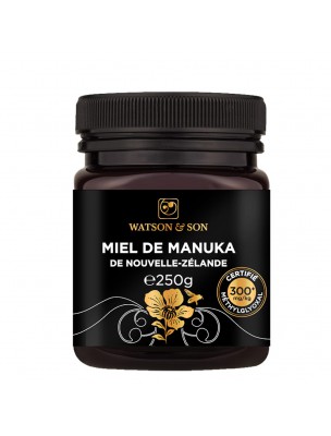 Image de Miel de Manuka - Miel de Nouvelle-Zélande MGO 300+ 250g - Watson and Son via Miel de Manuka - Watson and Son