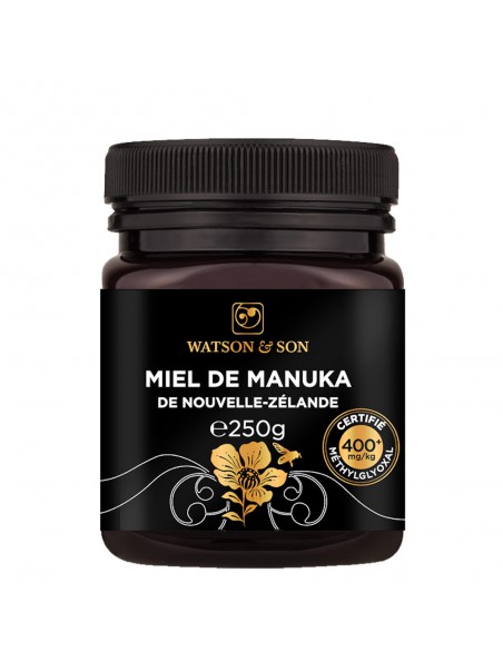 Image principale de Miel de Manuka - Miel de Nouvelle-Zélande MGO 400+ 250g - Watson and Son