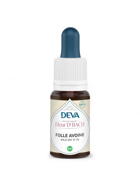 Achetez Folle avoine Bio - Reconnaissance de ses capacités Élixir Floral de Bach 15 ml - Deva à l'herboristerie Louis Image principale de Folle avoine Bio - Reconnaissance de ses capacités Élixir Floral de Bach 15 ml - Deva
