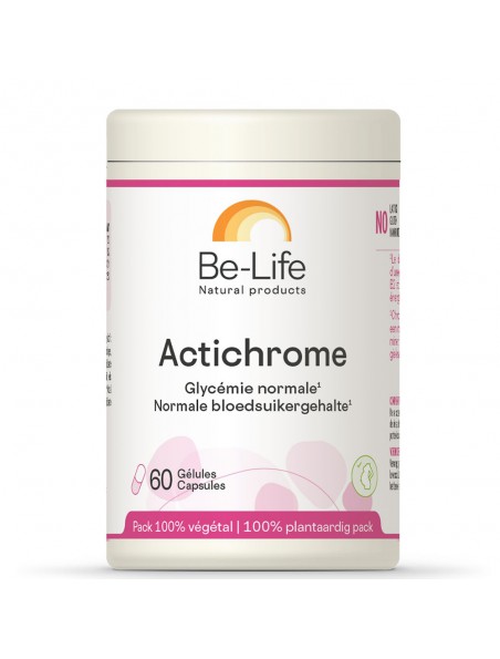 Image principale de Actichrome - Glycémie normale et Energie 60 gélules - Be-Life