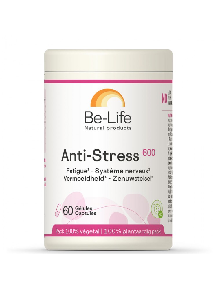 Image principale de la modale pour Anti-Stress 600 - Nervosité et Fatigue chronique 60 gélules - Be-Life