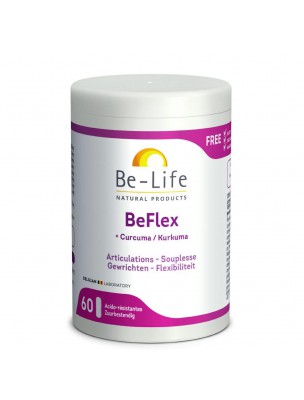 Image de BeFlex Curcuma - Articulations et Souplesse 60 gélules - Be-Life depuis Découvrez nos compléments alimentaires naturels