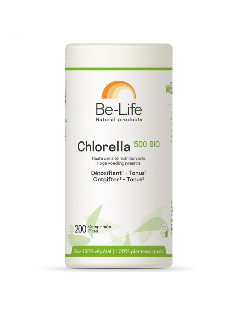 Image principale de la modale pour Chlorella 500 BIO - Détox et Tonus 200 comprimés - Be-Life