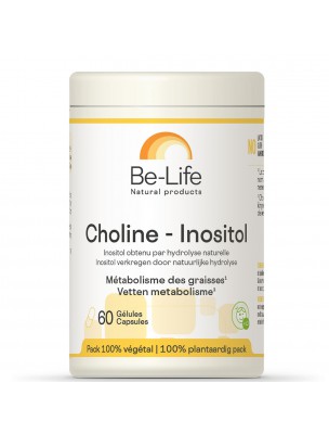 Image de Choline-Inositol - Métabolisme des graisses 60 gélules - Be-Life depuis Résultats de recherche pour "Energie - Compl"