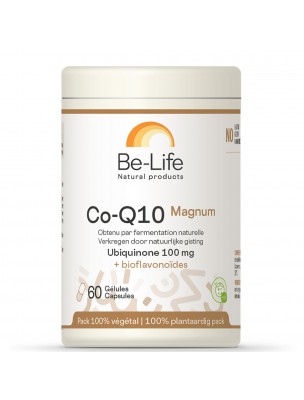 Image de Co-Q10 Magnum - Antioxydant Ubiquinone 100 mg 60 gélules - Be-Life depuis Commandez les produits Be-Life à l'herboristerie Louis