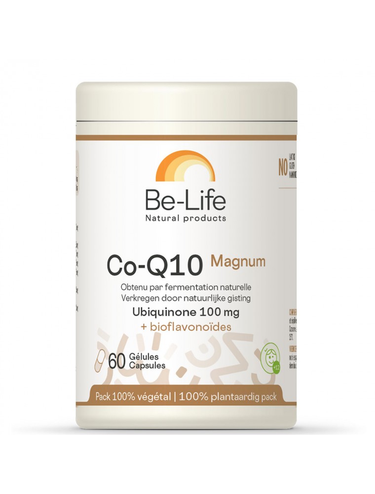 Image principale de la modale pour Co-Q10 Magnum - Antioxydant Ubiquinone 100 mg 60 gélules - Be-Life