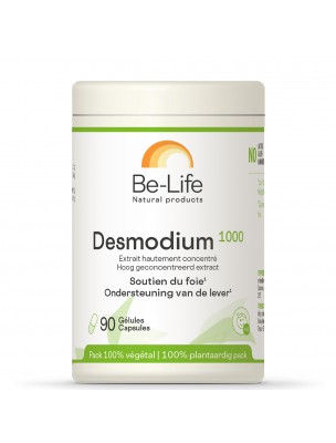 Image de Desmodium 1000 - Draineur hépatique 90 gélules - Be-Life via Chlorella Bio - Vitalité et dépuratif 180 comprimés - Purasana