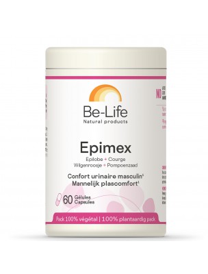 Image de Epimex - Confort urinaire 60 gélules - Be-Life via Epilobe Bio - Confort masculin 120 gélules | Purasana