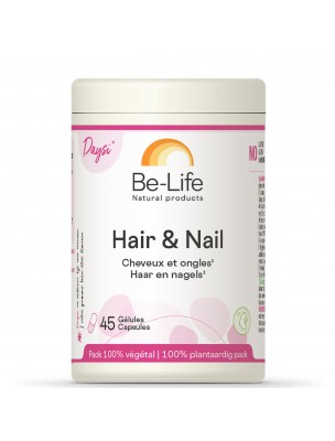 Image de Hair et Nail - Cheveux et Ongles 45 gélules - Be-Life depuis Commandez les produits Be-Life à l'herboristerie Louis