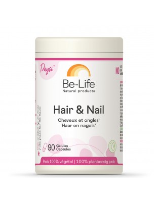 Image de Hair et Nail - Cheveux et Ongles 90 gélules - Be-Life via Emblica - Coloration Châtain Auburn Bio 4.4