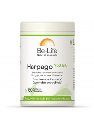 Image de Harpago 750 Bio - Articulations et Souplesse 60 gélules - Be-Life depuis Commandez les produits Be-Life à l'herboristerie Louis