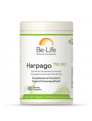 Image de Harpago 750 Bio - Articulations et Souplesse 60 gélules - Be-Life via Tendinolys Bio - 50 ml - Herbiolys