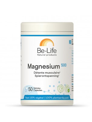 Image de Magnésium 500 - Tonus et Détente 50 gélules - Be-Life depuis louis-herboristerie